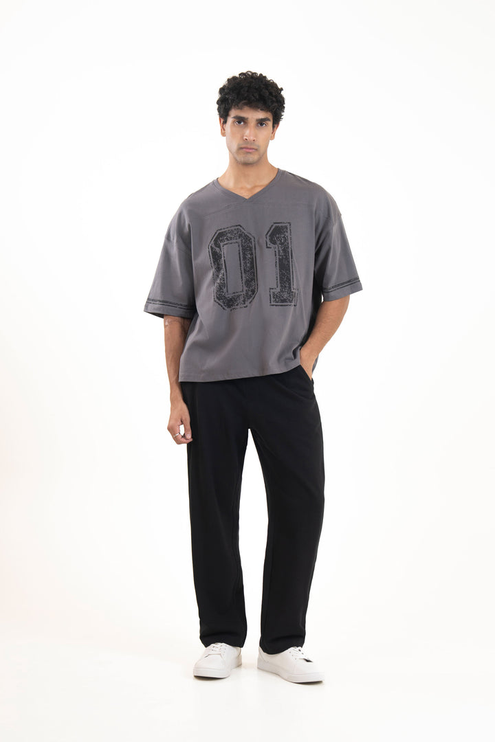 Oversize V-Neck Sports Tee