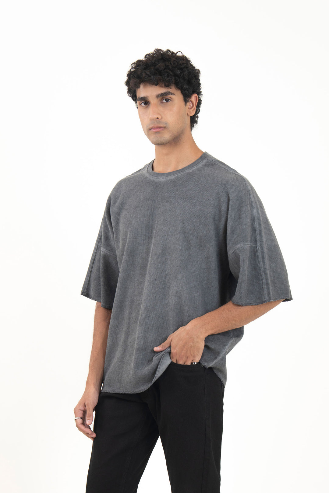 Oversize Textured Washed Tee
