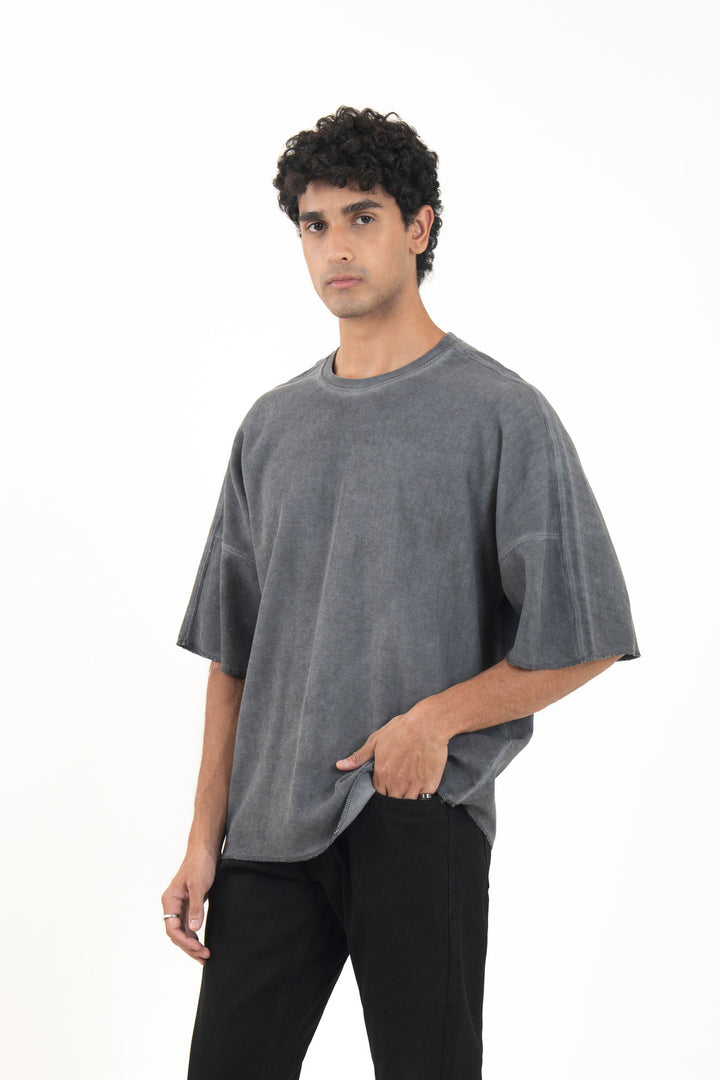 Oversize Textured Washed Tee
