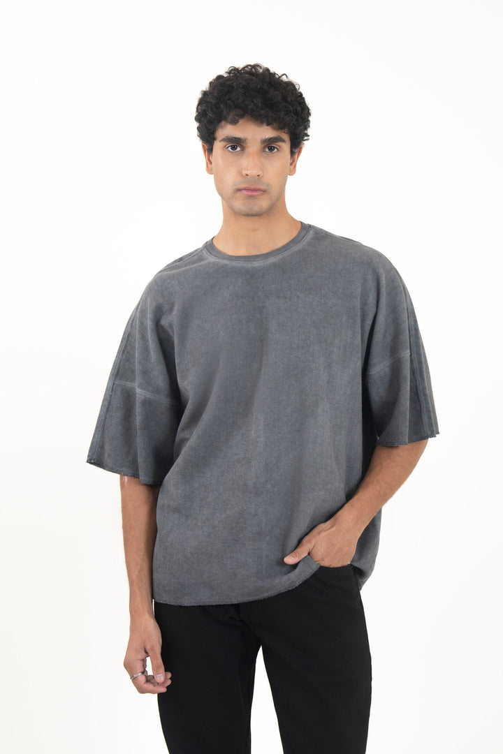 Oversize Textured Washed Tee
