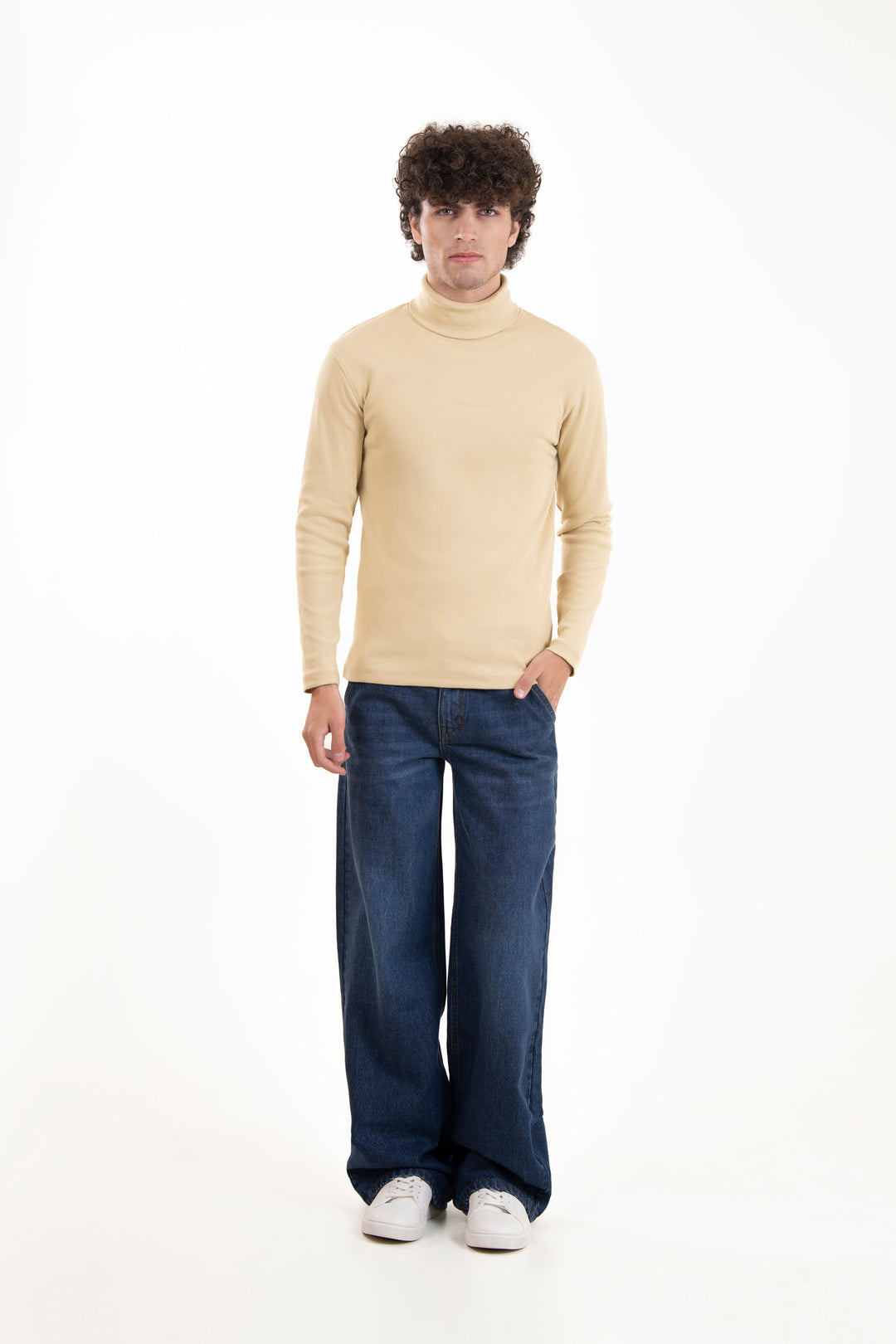 Rib High Neck
