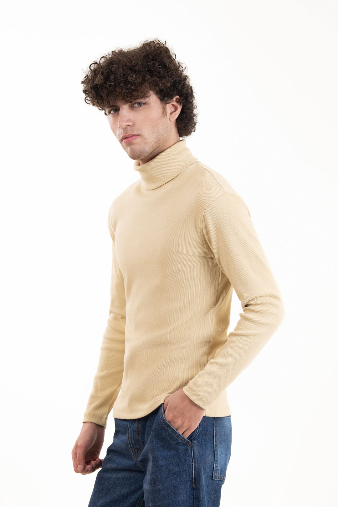 Rib High Neck