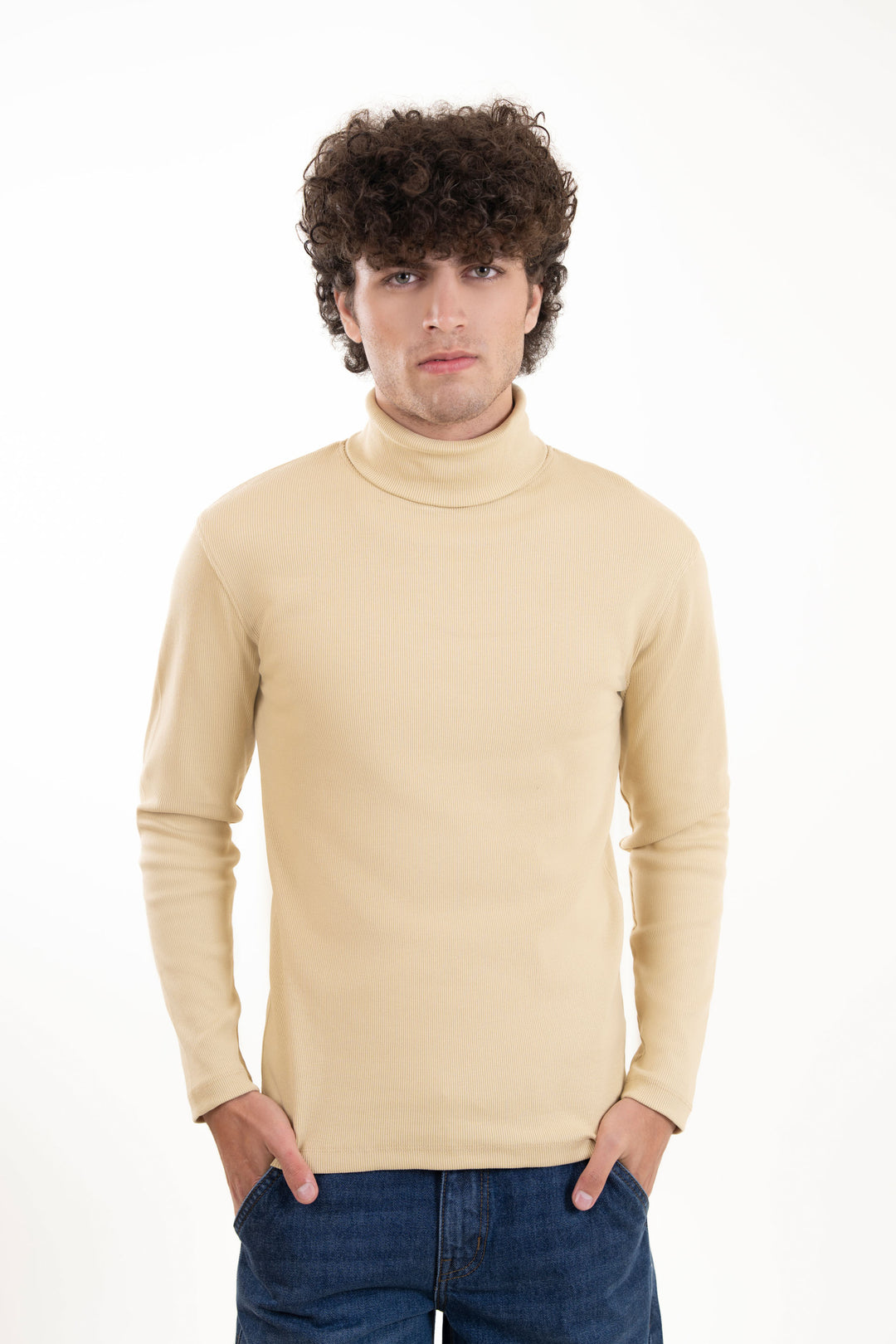 Rib High Neck
