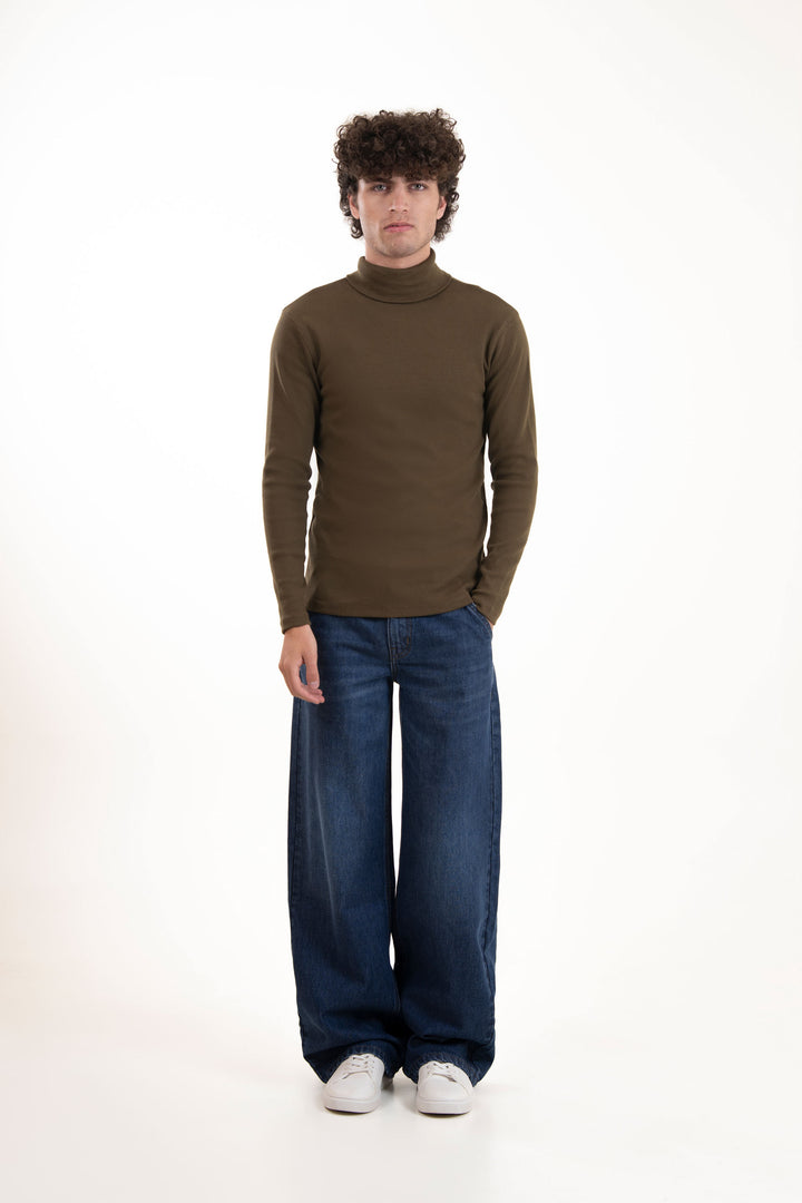 Rib High Neck