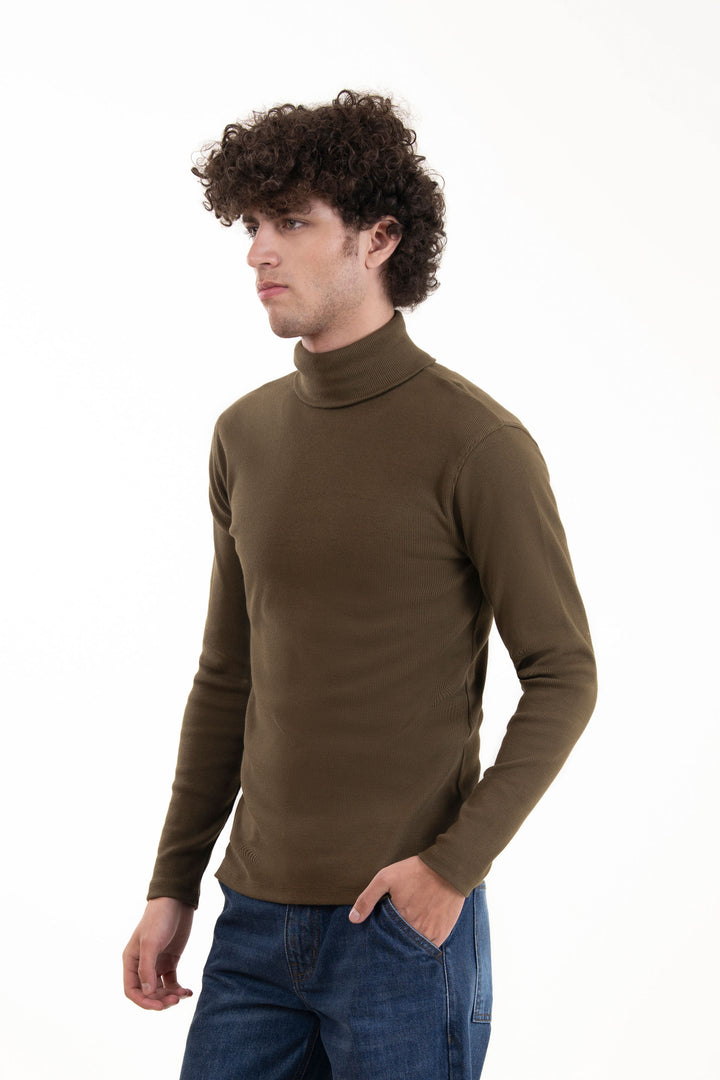 Rib High Neck
