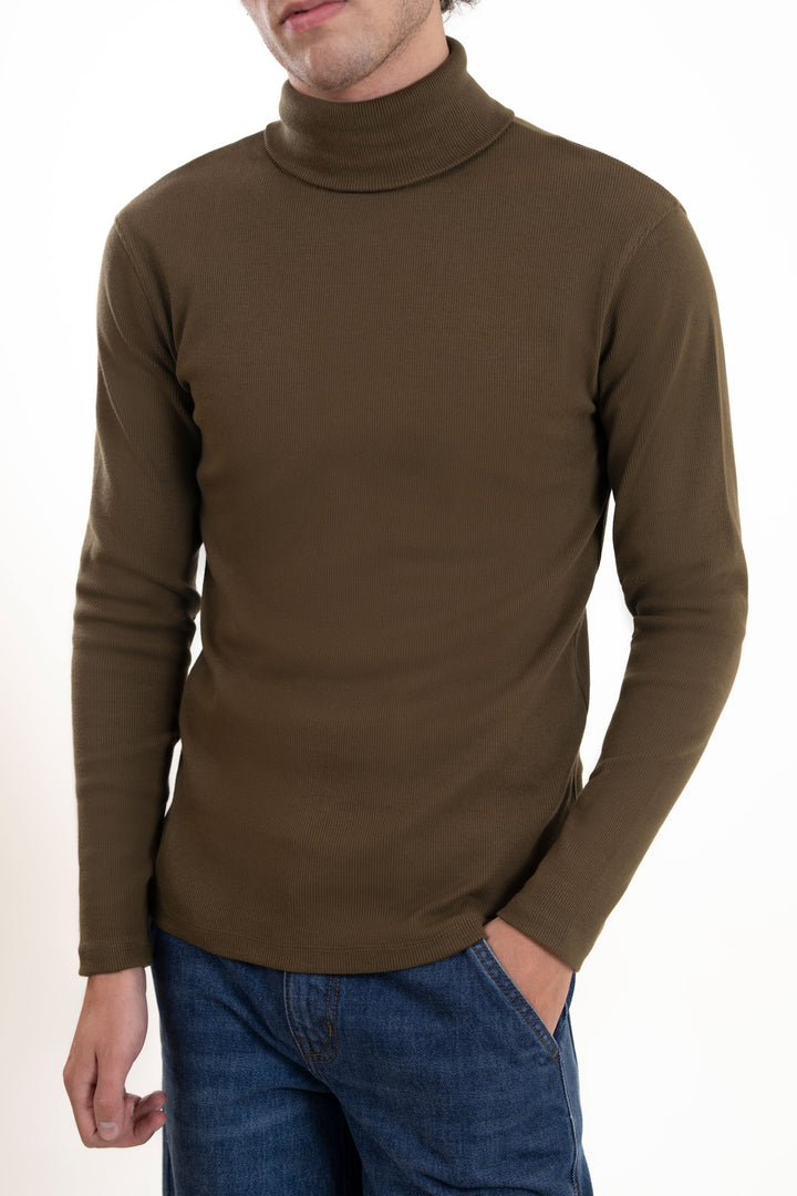 Rib High Neck