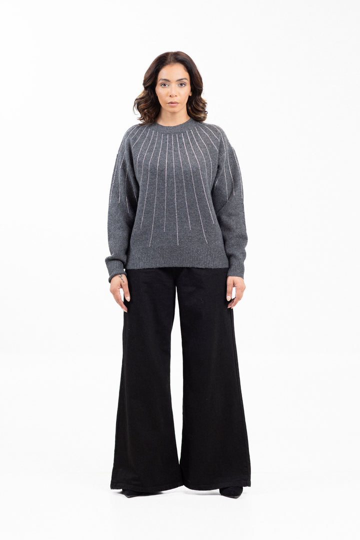 Rhinestones Sweater
