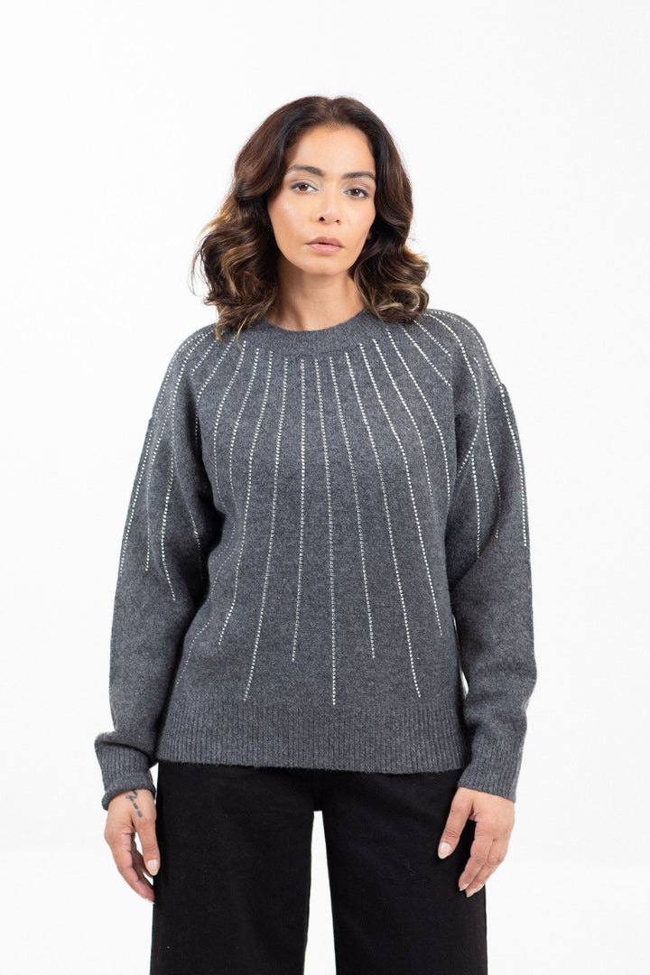 Rhinestones Sweater