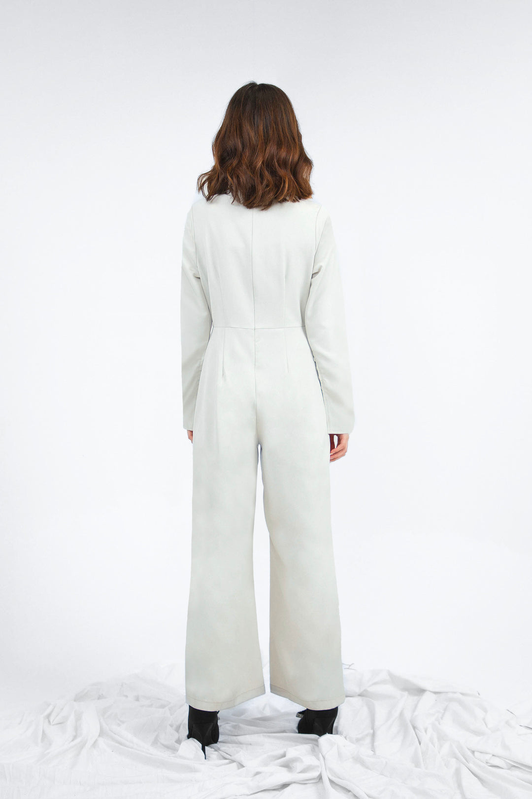 Full Sleeve Jumpsuit Off White