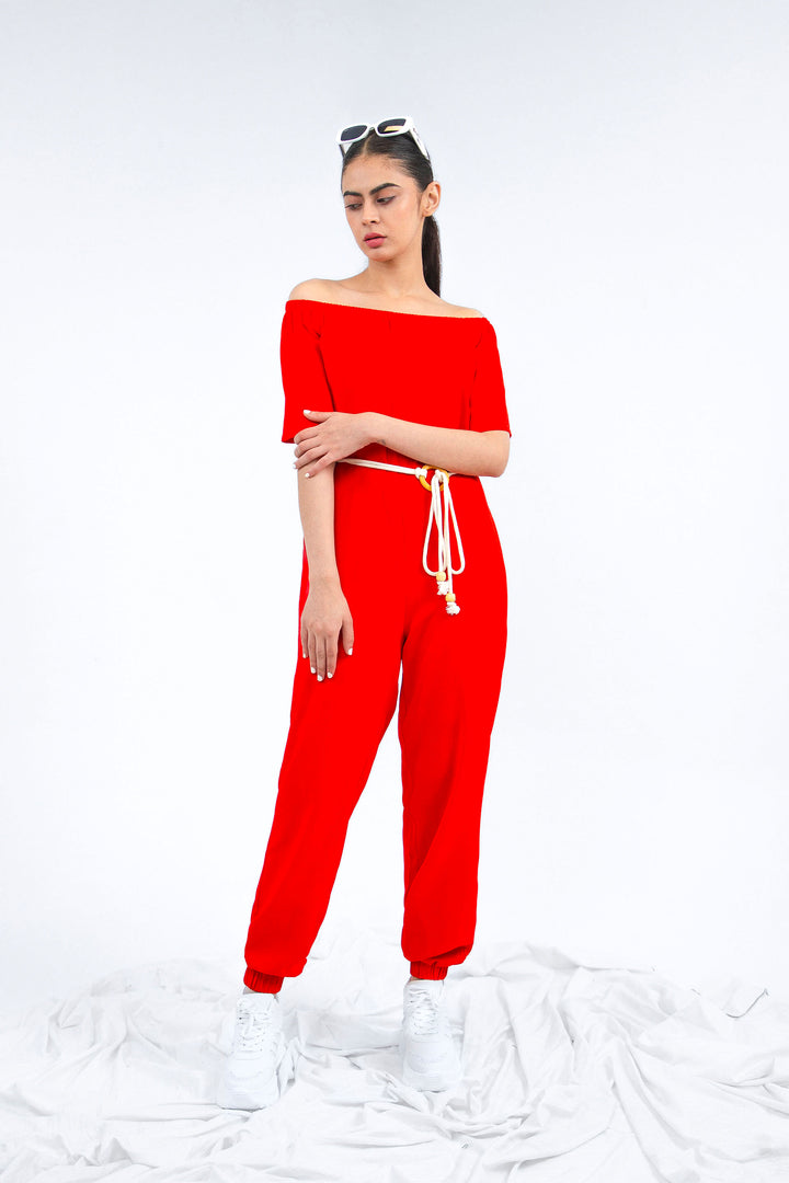 Off Shoulder Jumpsuit