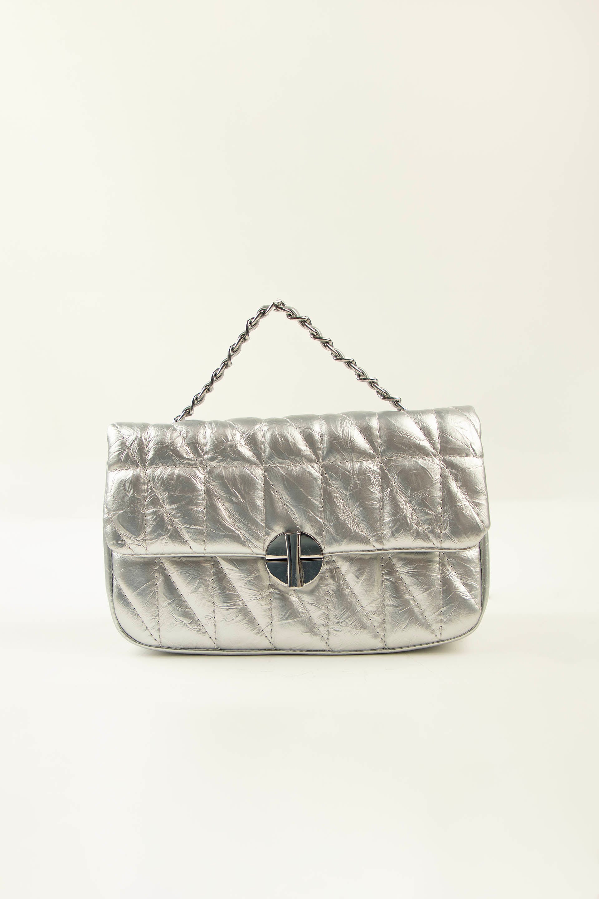Quilted bag Silver