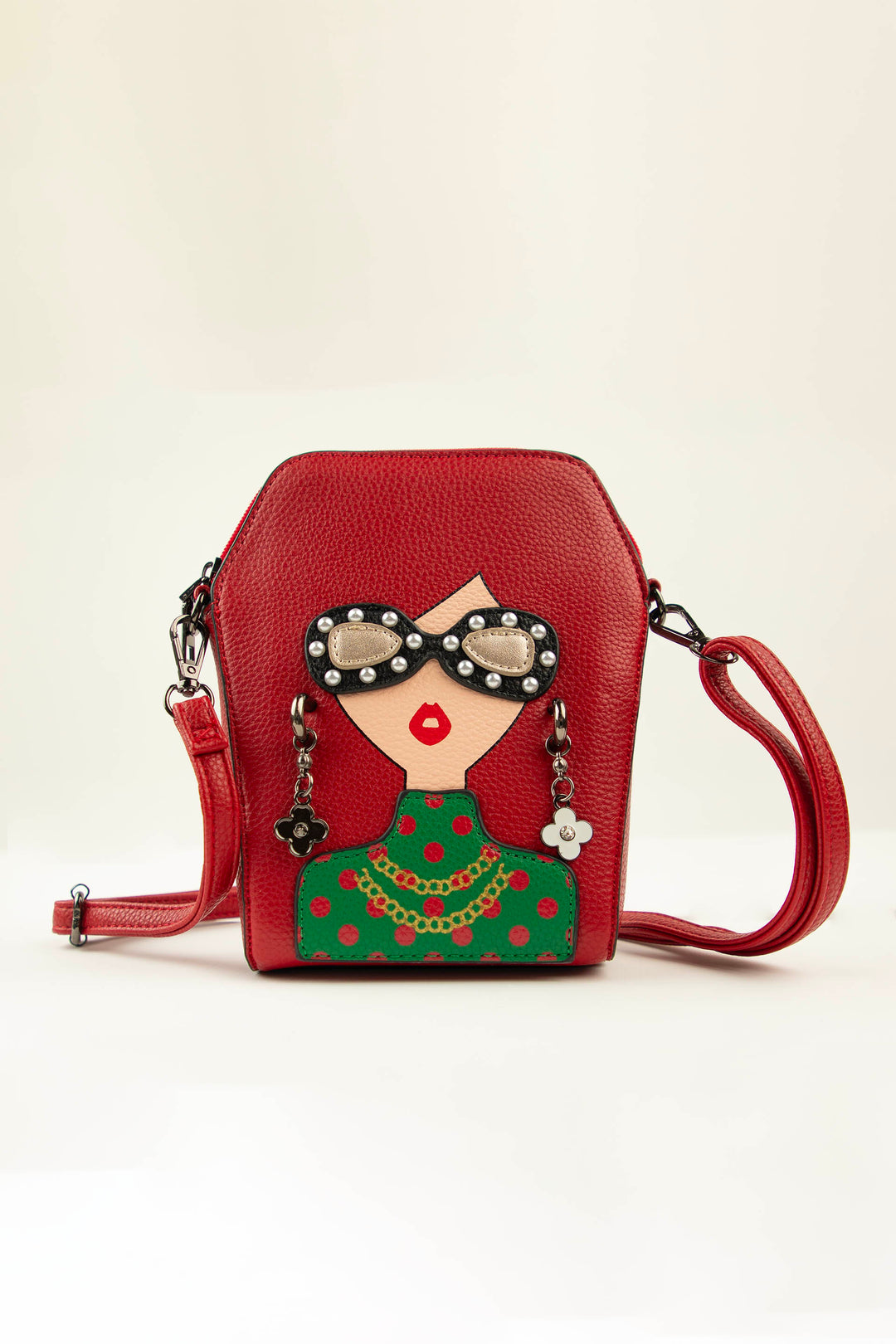Applique Bag Red
