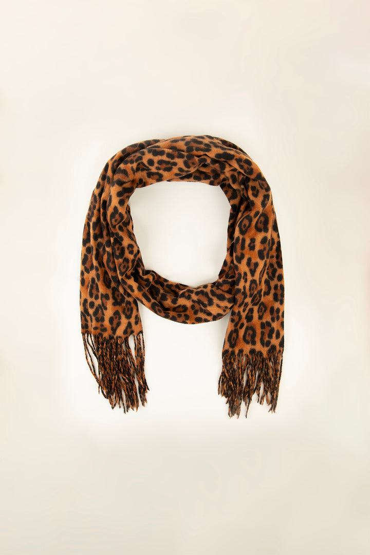 Cheetah Scarf Brown