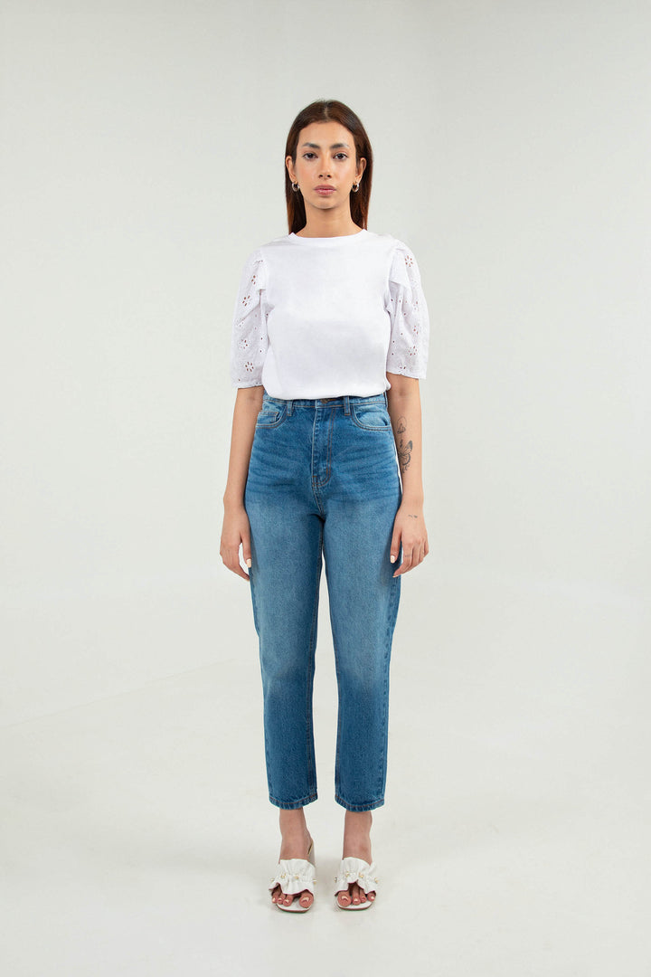 Mom Fit Jeans Blue