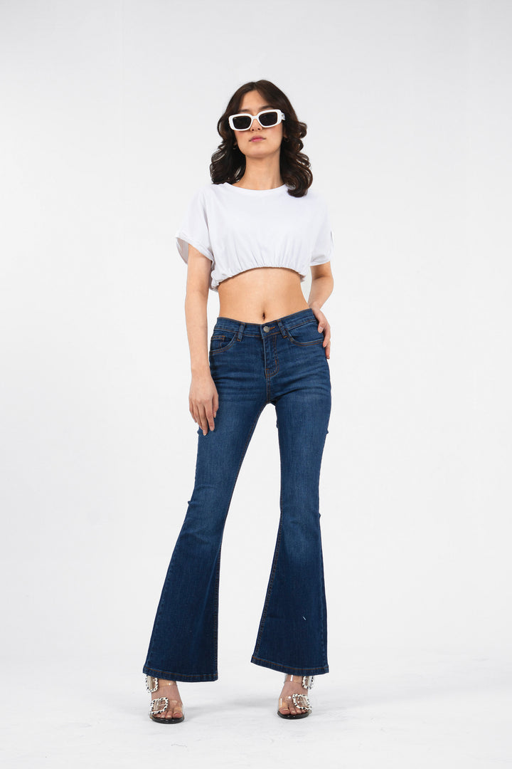 Flare Jeans Dark Blue