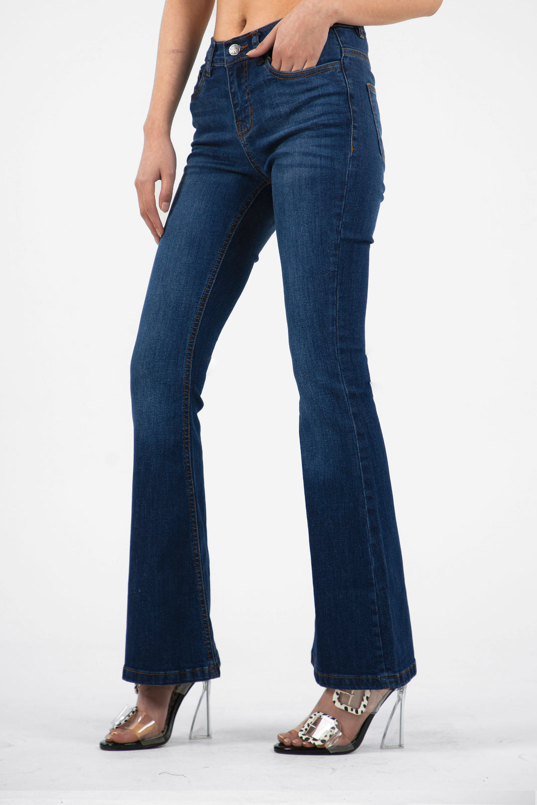 Flare Jeans Dark Blue – ONE