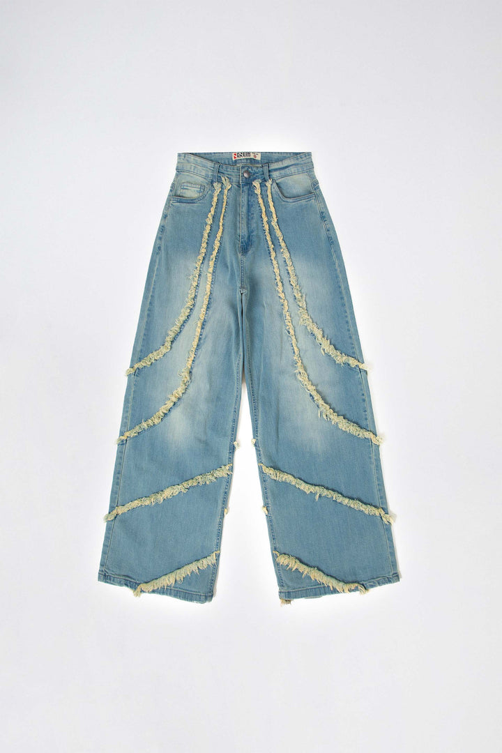 Frayed Wide Leg