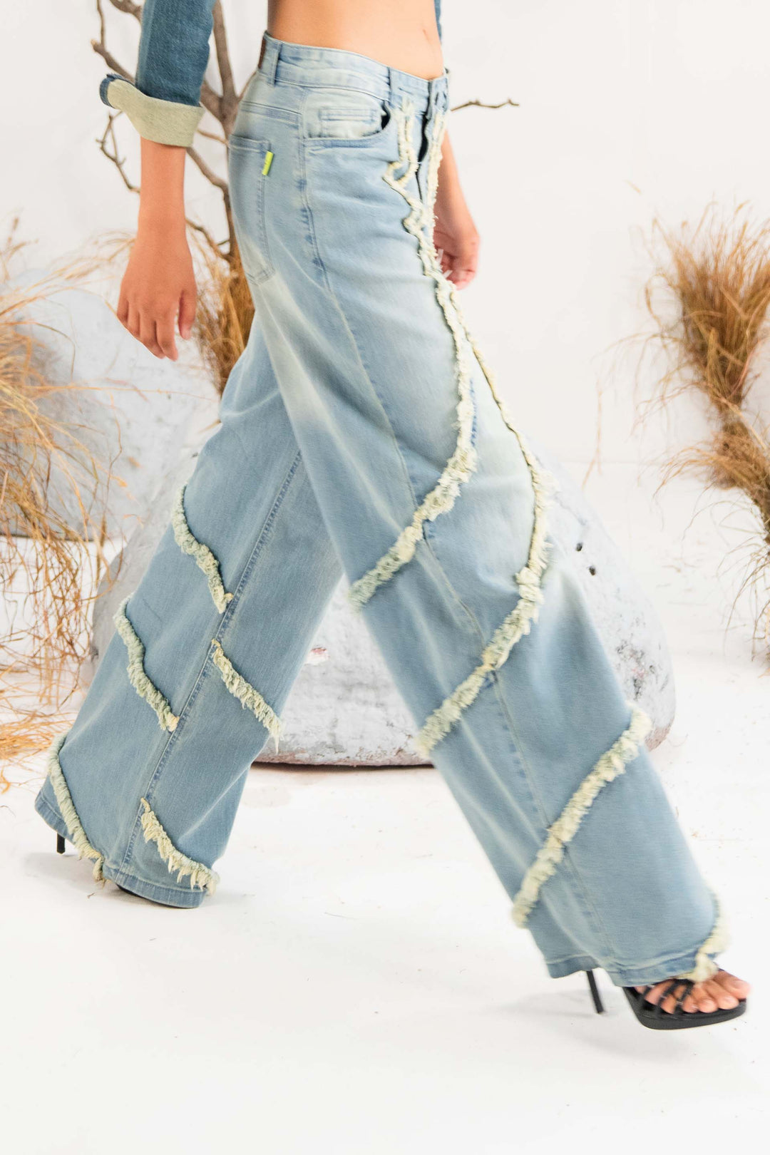 Frayed Wide Leg