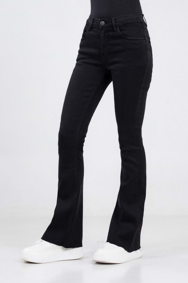Frayed Flare Leg