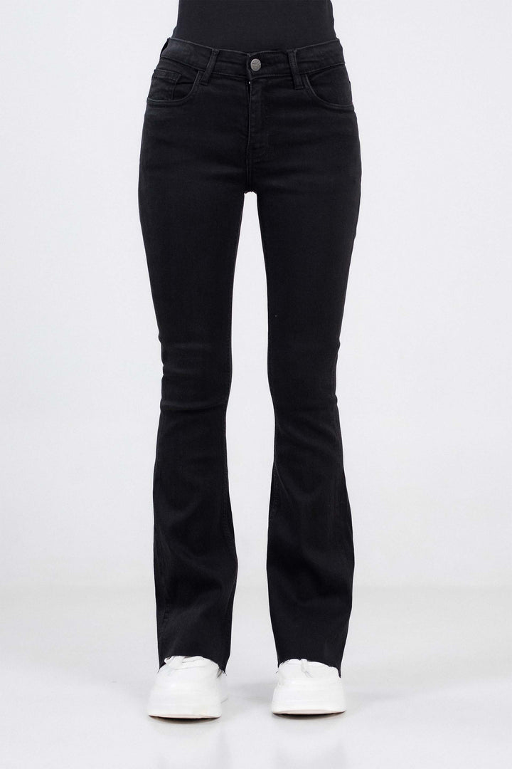 Frayed Flare Leg