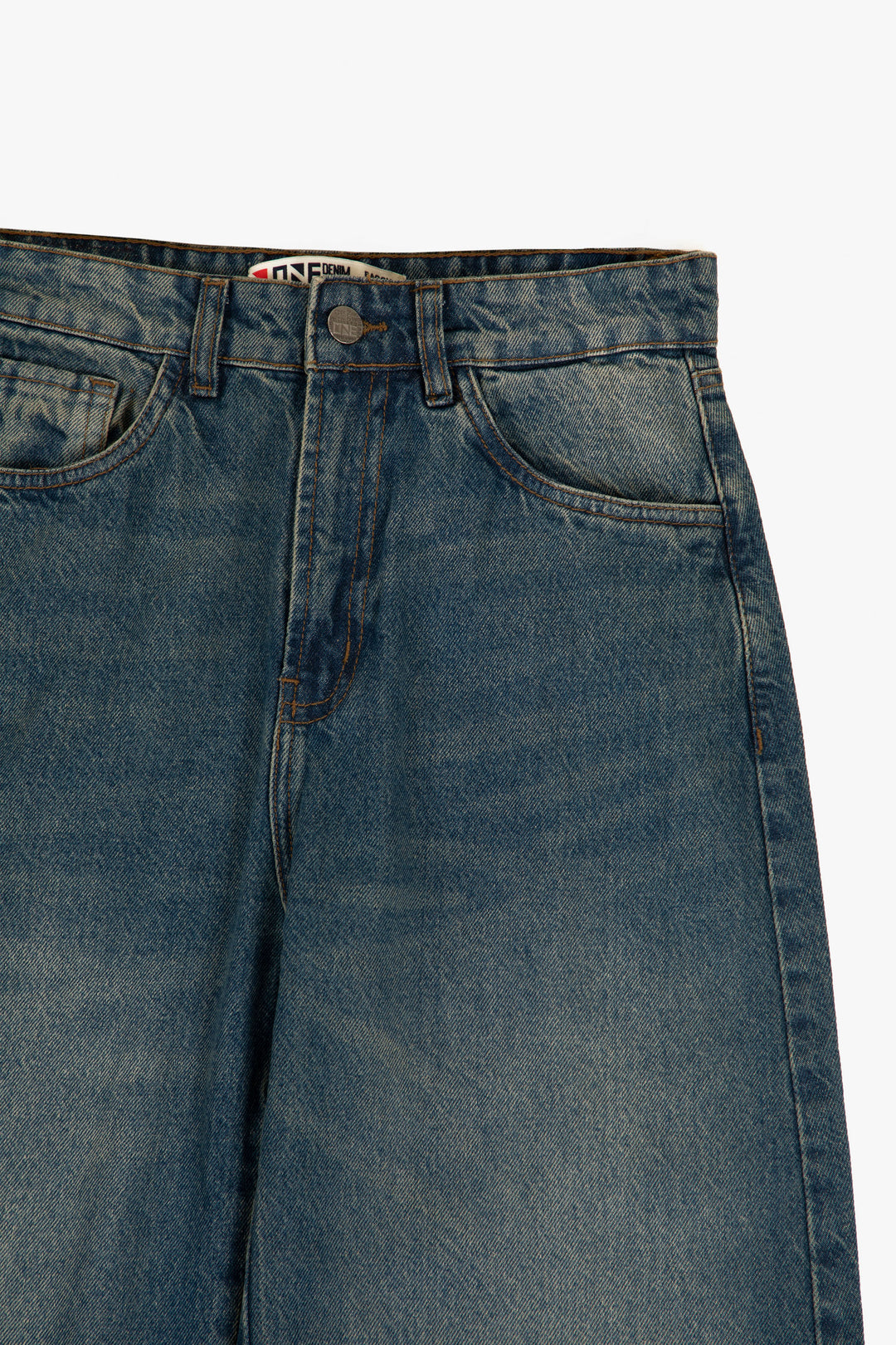 Turned Up Baggy Jeans