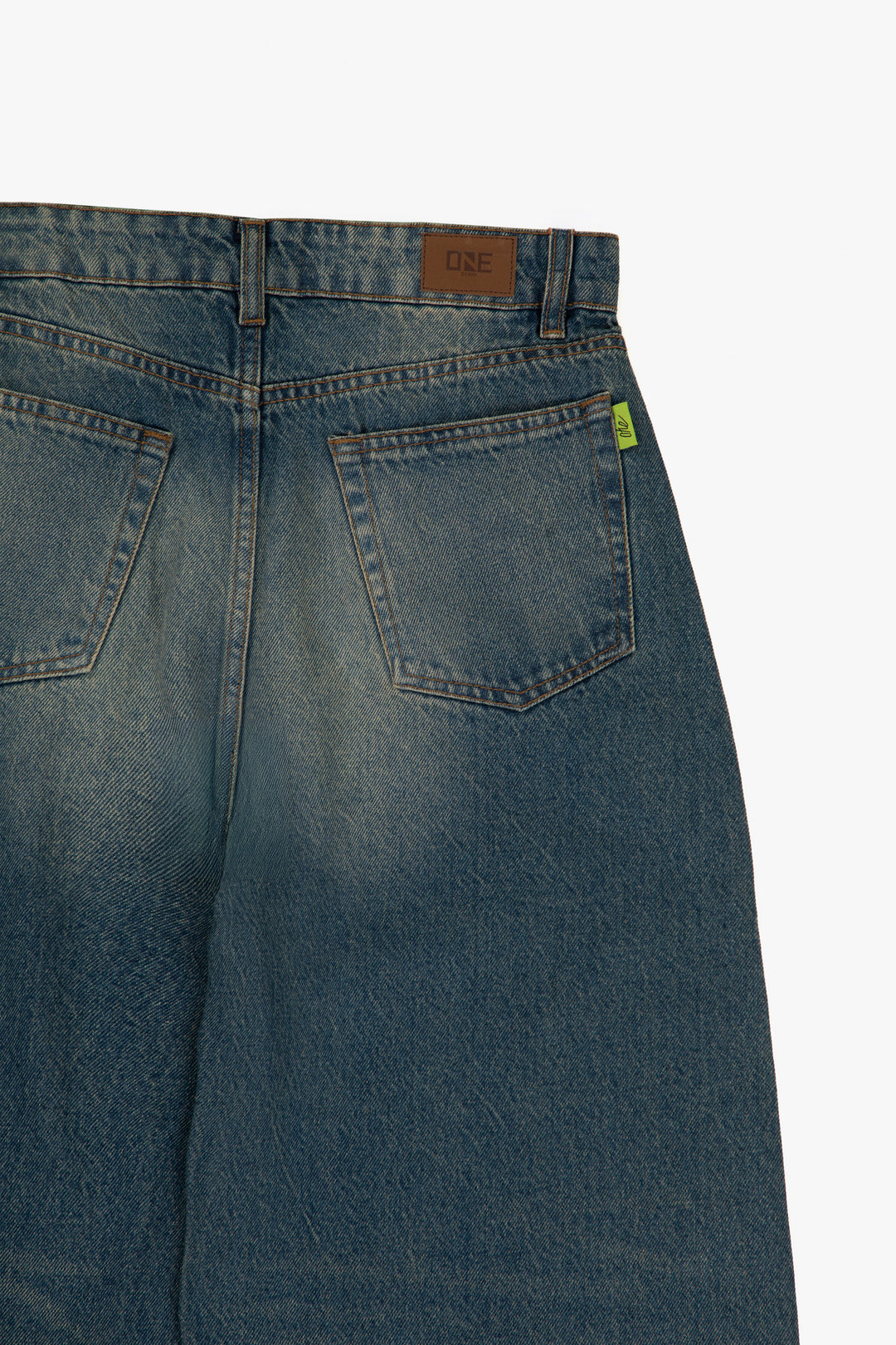 Turned Up Baggy Jeans