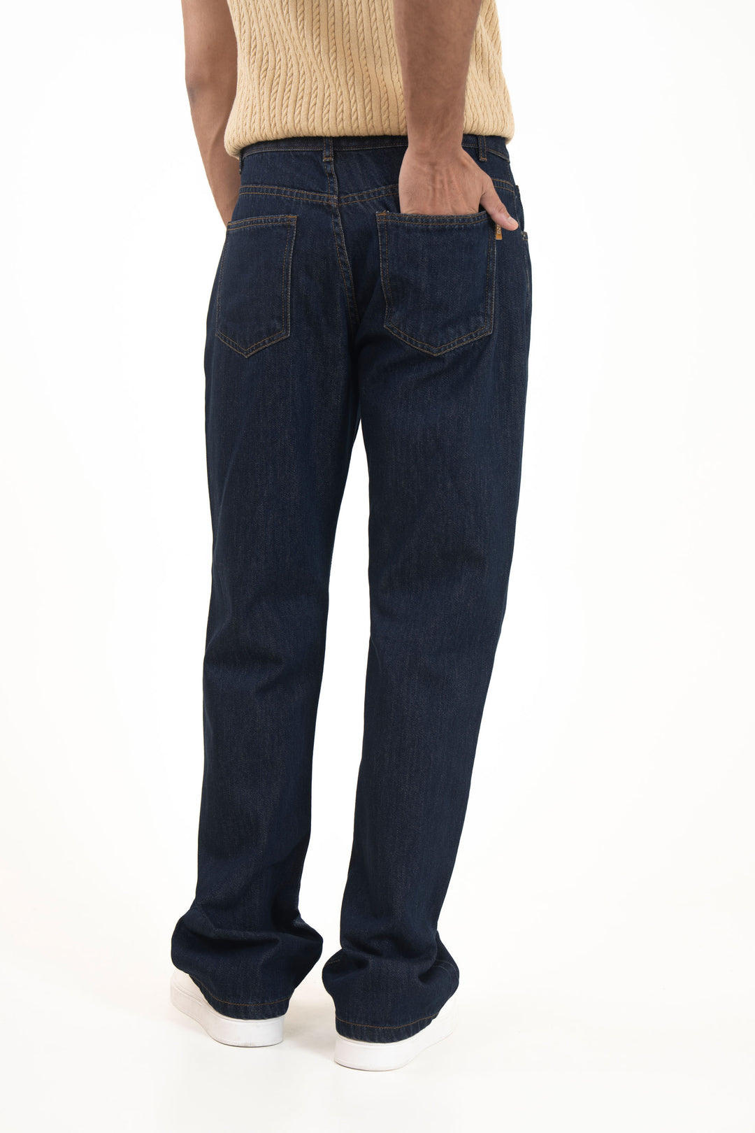 Turned Up Baggy Jeans
