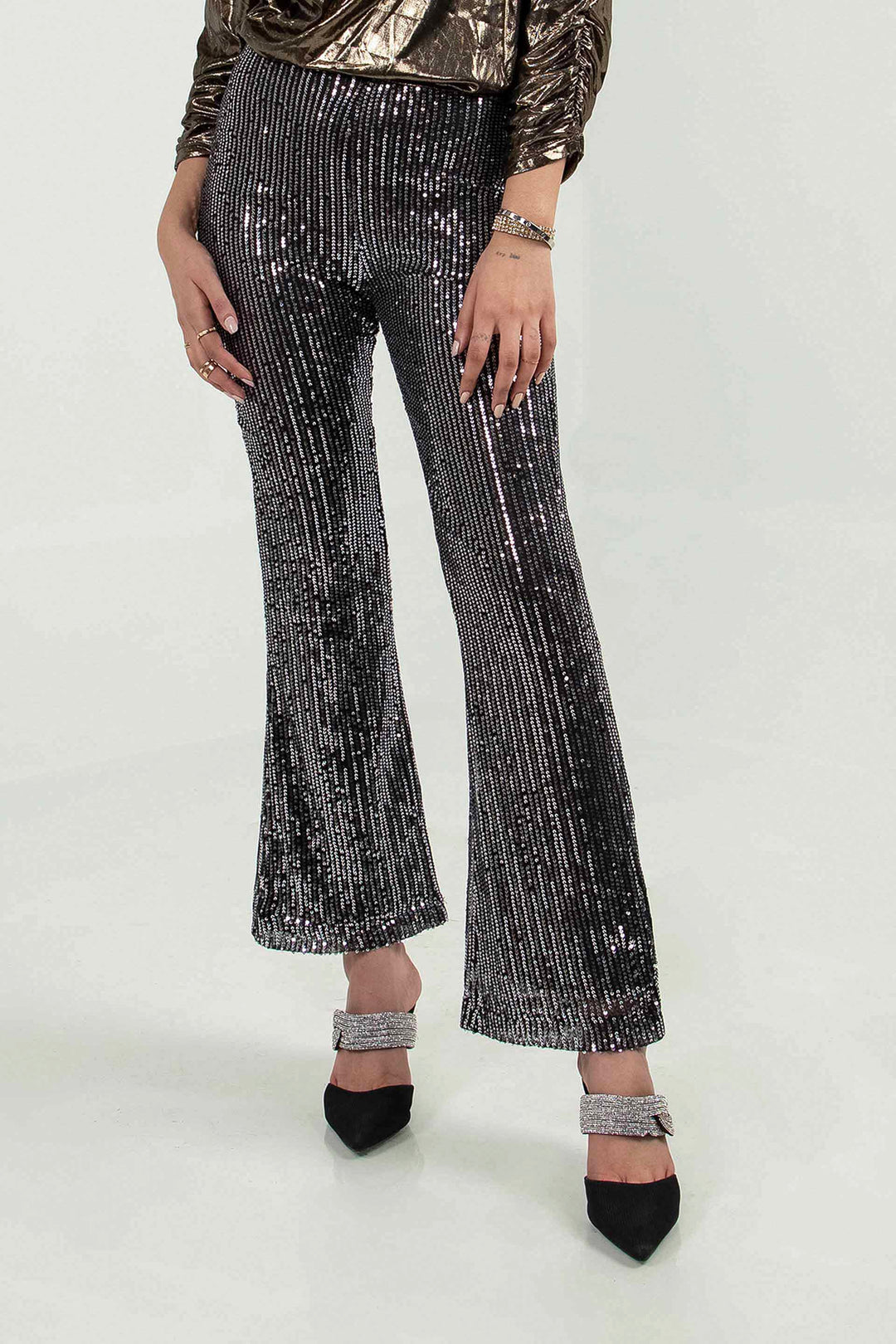 Sequined Pants Black