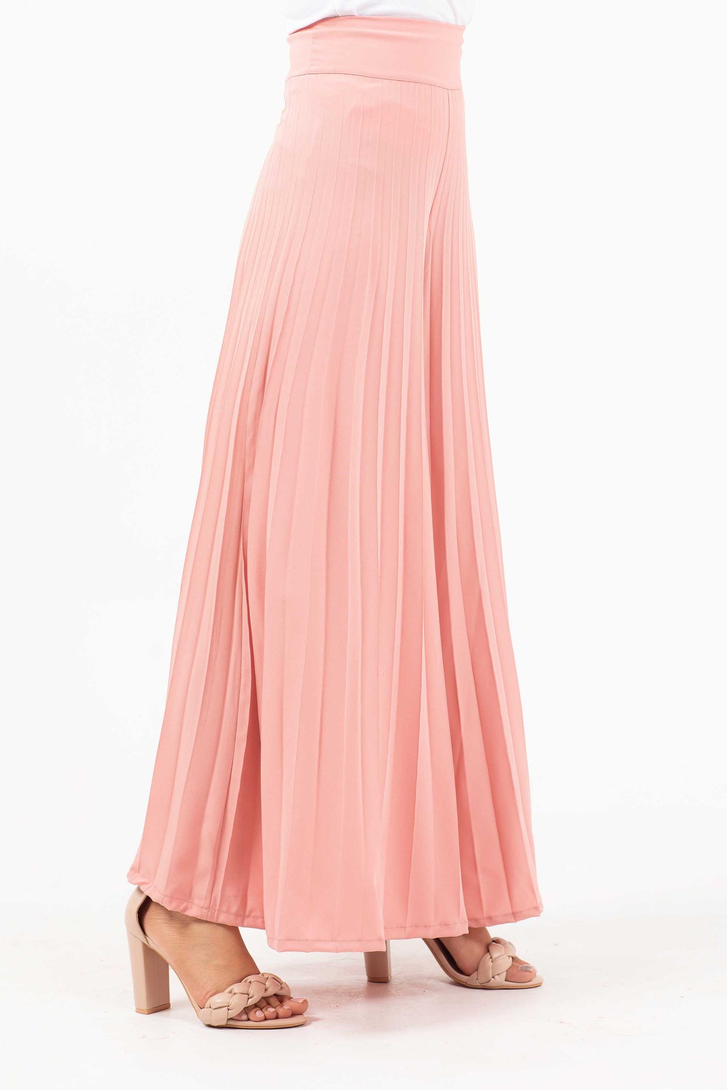 Pleated Pants Pink