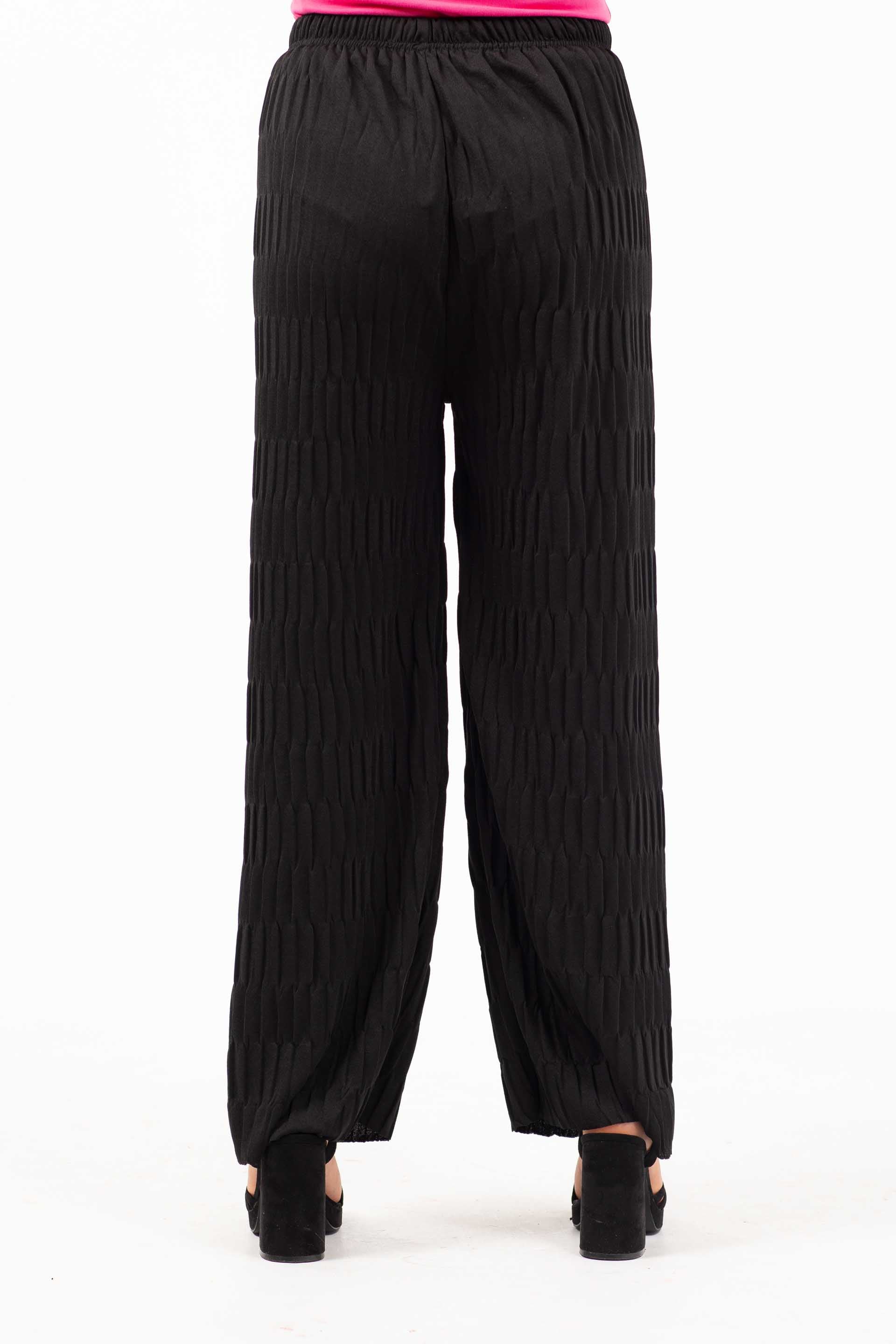 Textured Pants Black