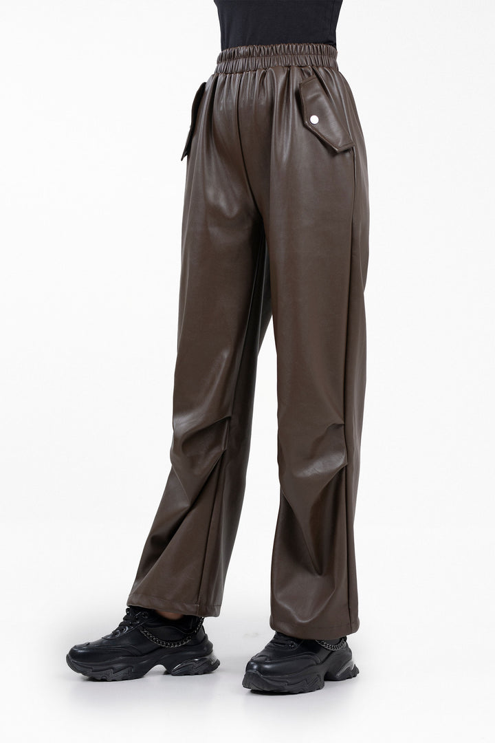 Leather Jogger Pants