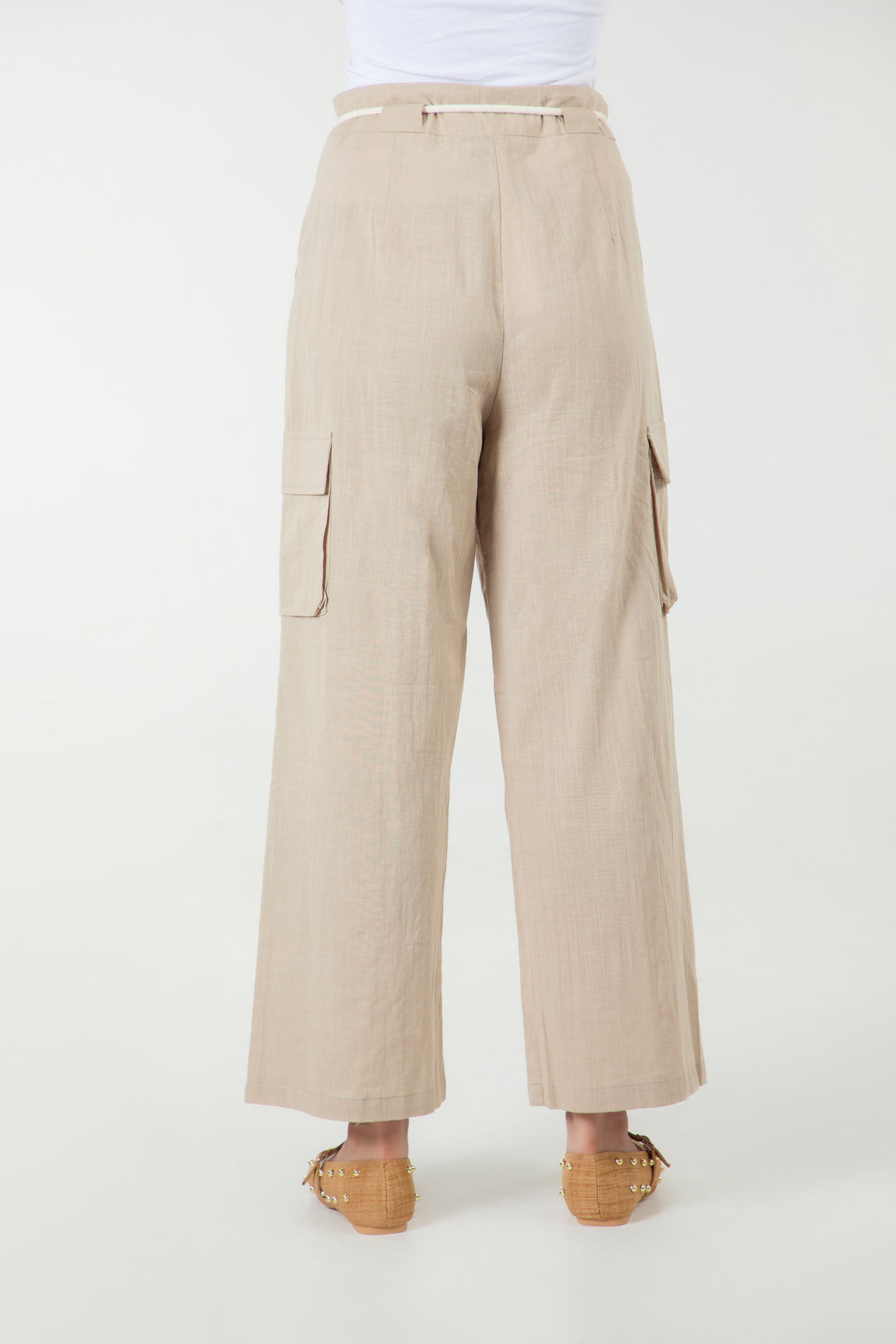 Linen Cargo Pants