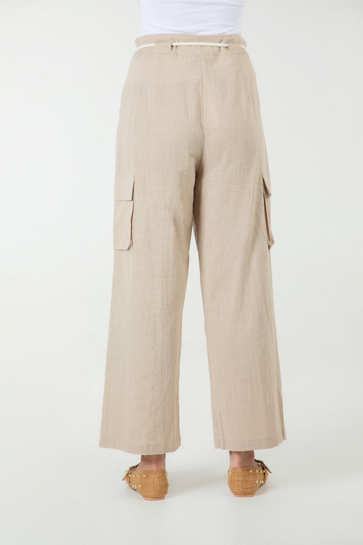 Linen Cargo Pants