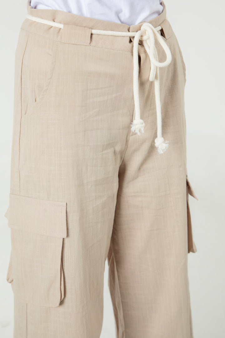 Linen Cargo Pants