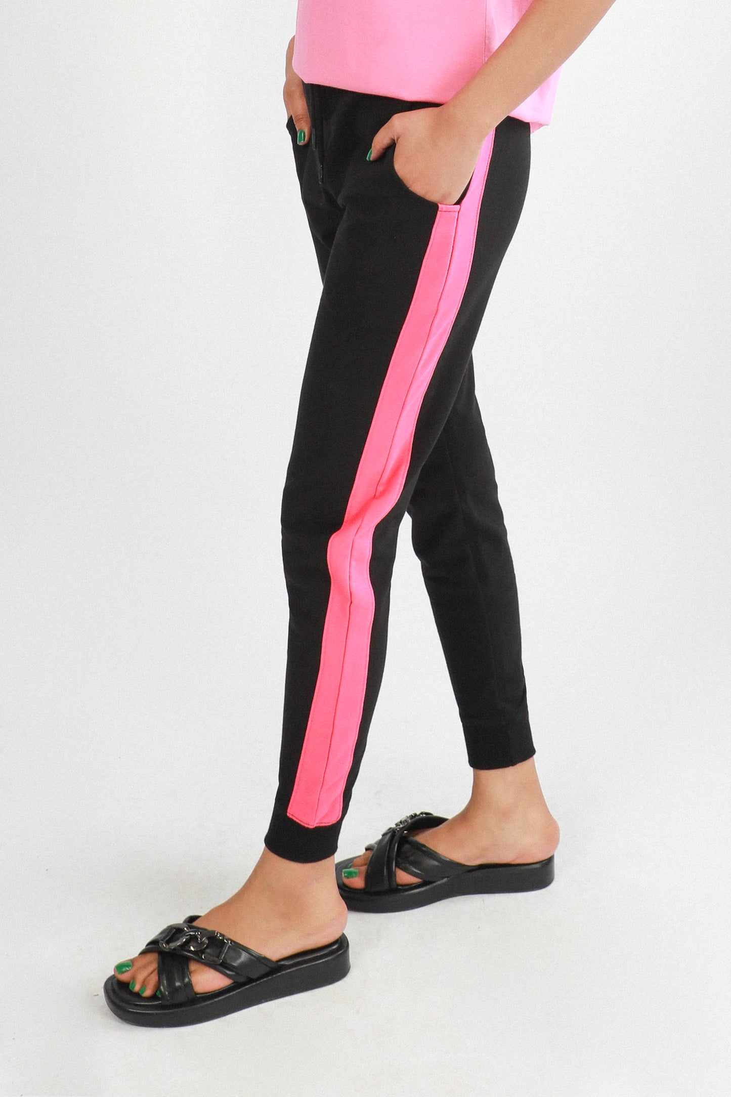 Taped Pants Black
