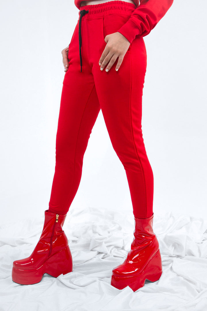 Sports Track Pants Crimson