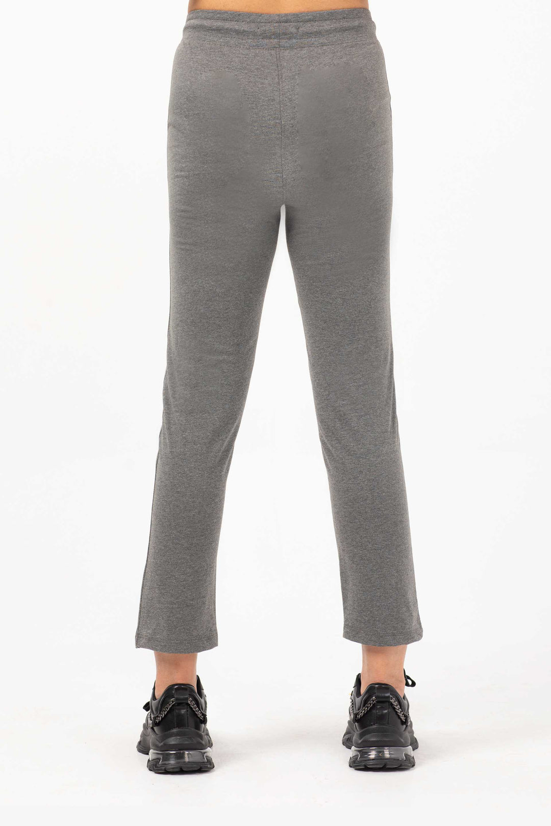 Open Bottom Trousers Grey