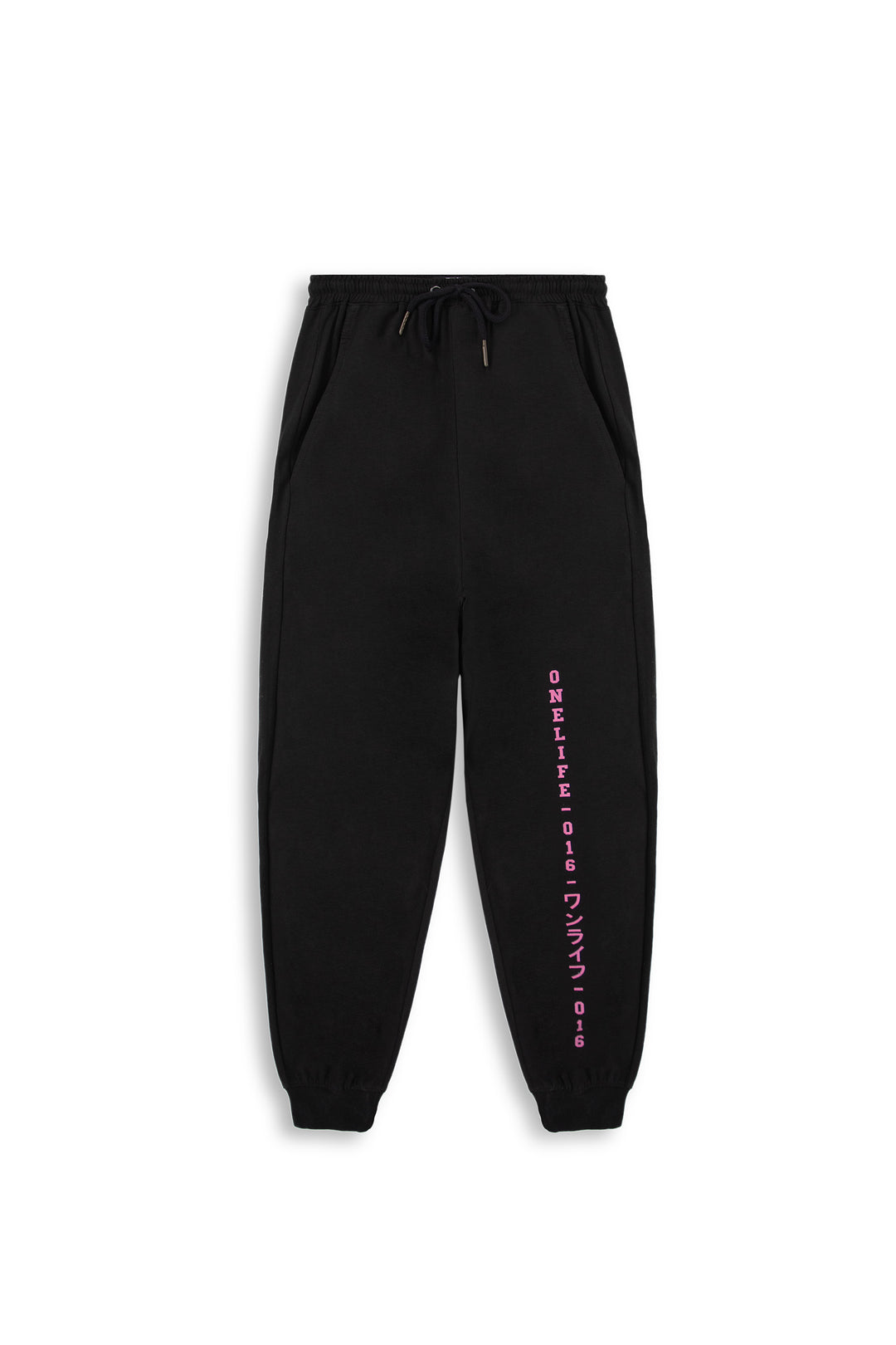 Graphic Track Pants Black