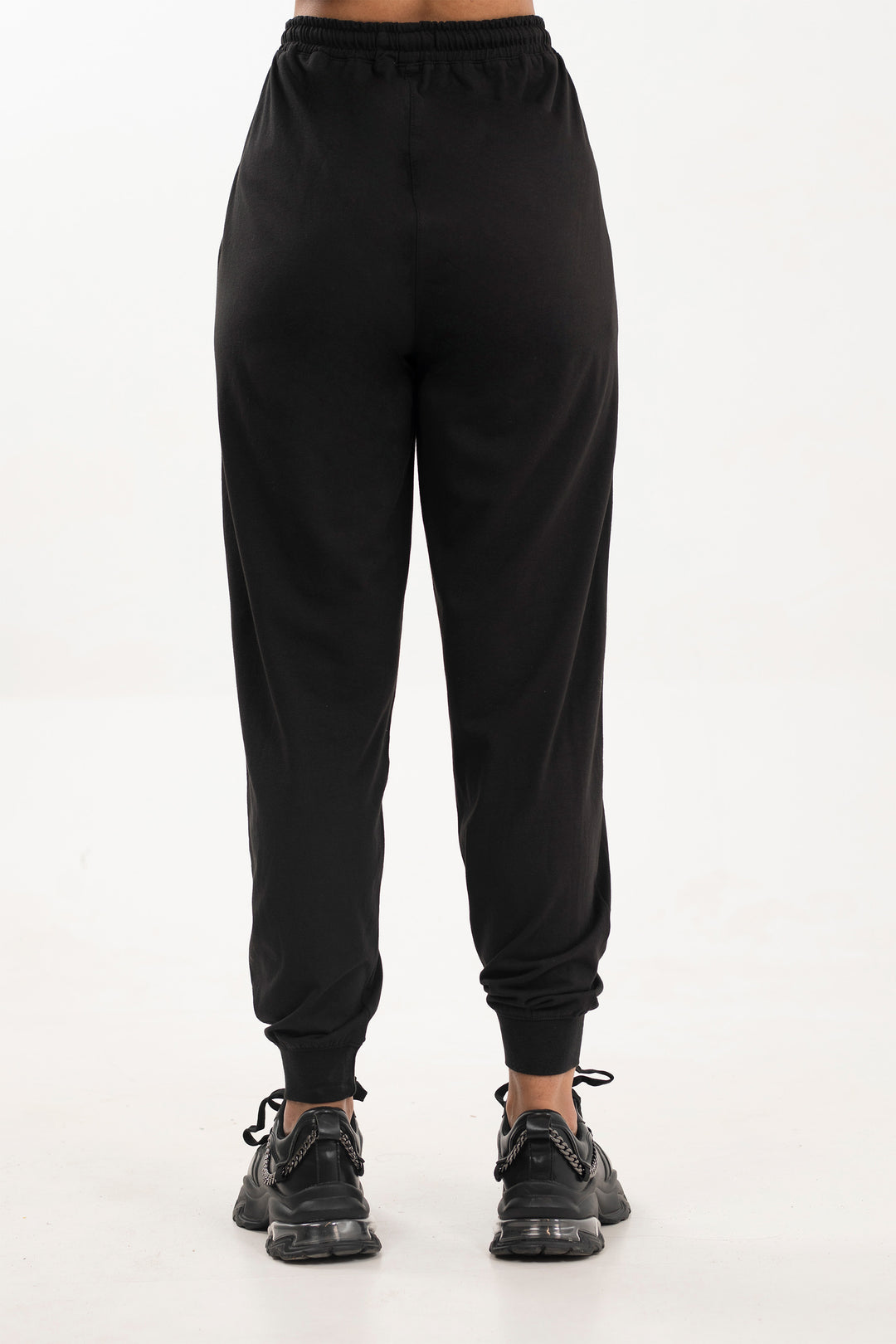 Graphic Track Pants Black