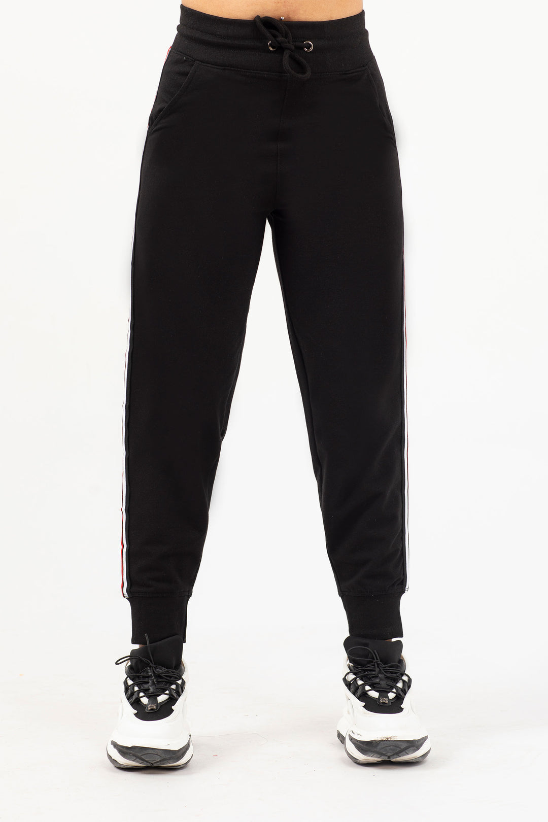 Tape Track Pants Black