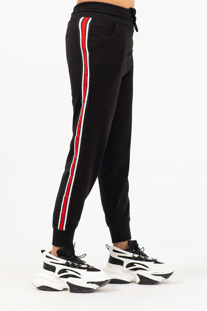 Tape Track Pants Black