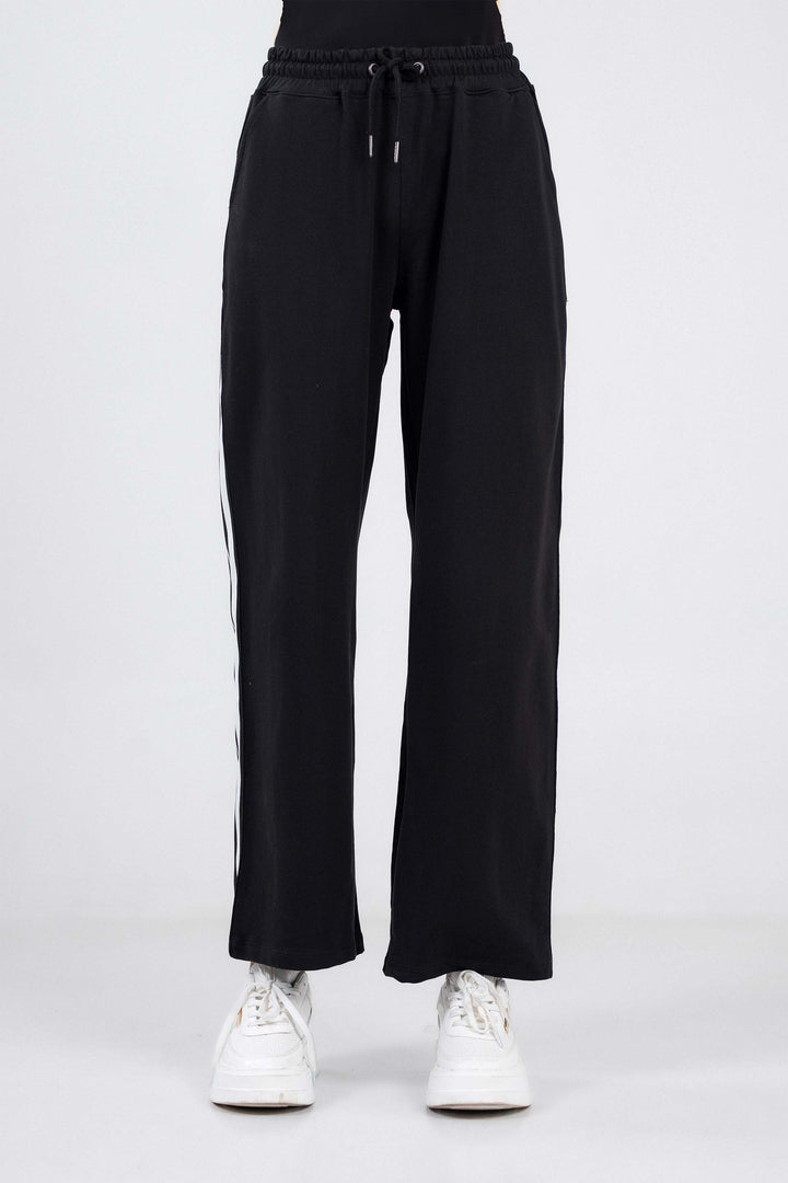 Wide Leg Tape Trousers