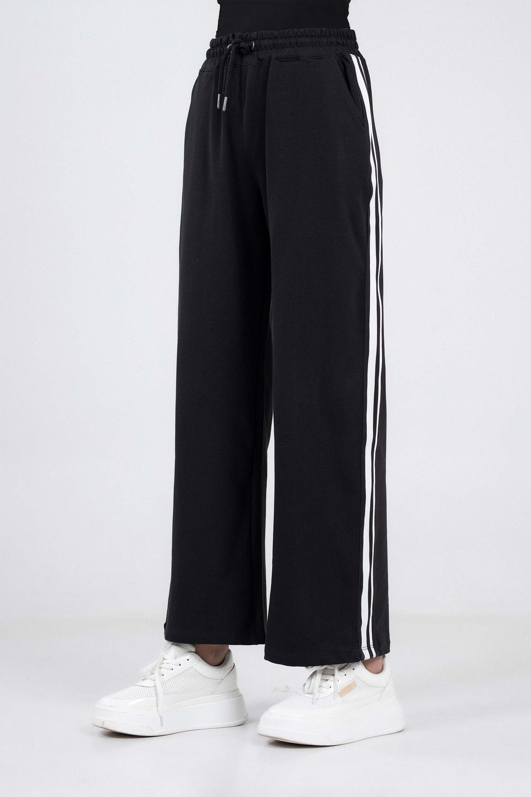 Wide Leg Tape Trousers