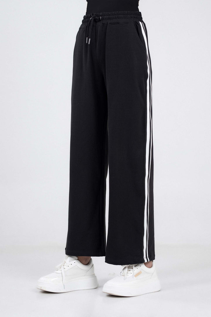 Wide Leg Tape Trousers