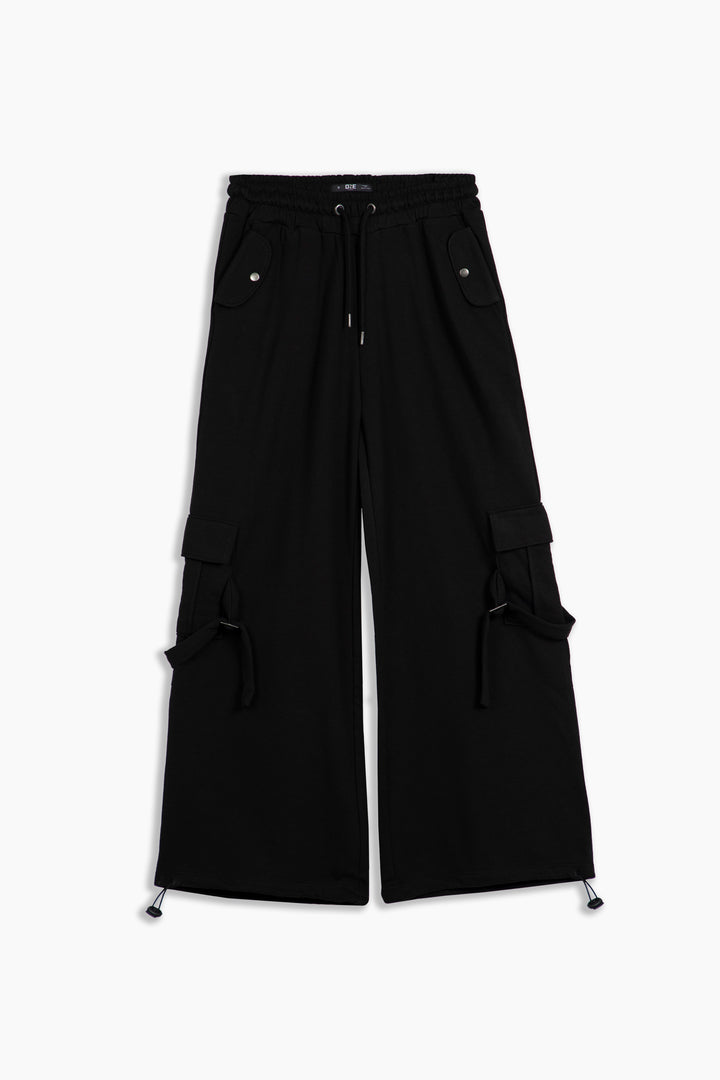 Wide Leg Cargo Trousers