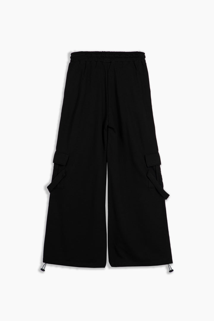 Wide Leg Cargo Trousers