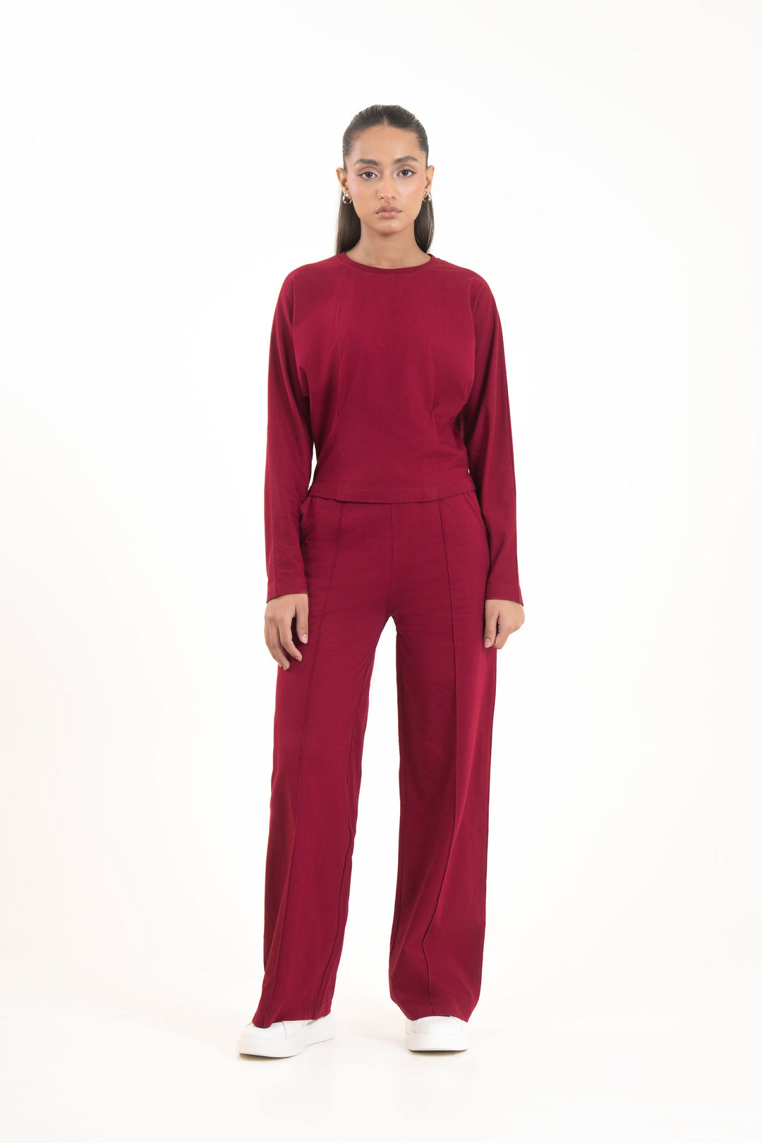 Straight Pleated Trousers