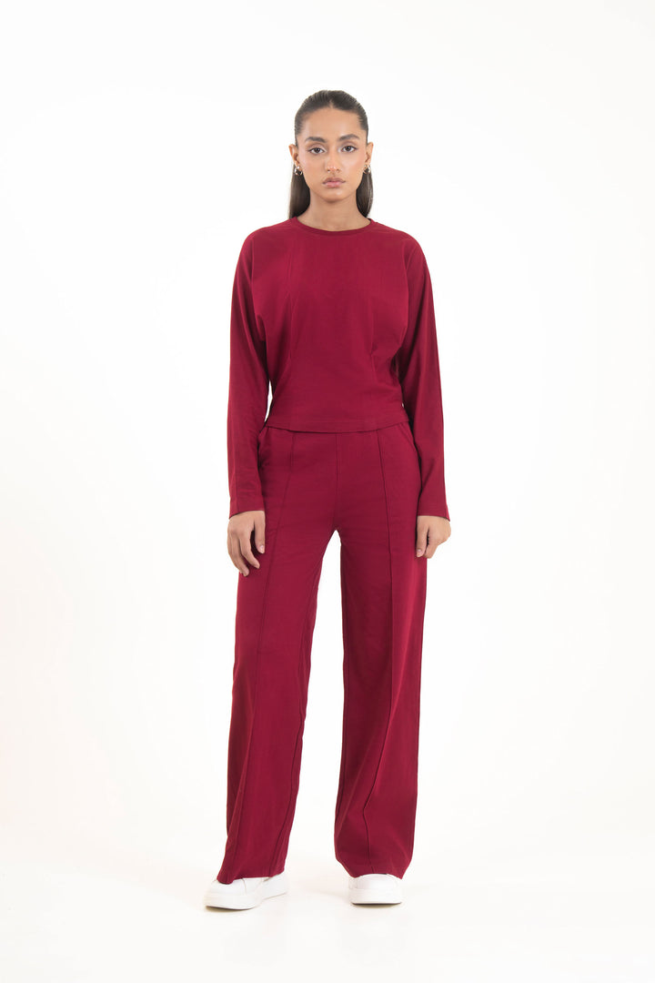 Straight Pleated Trousers