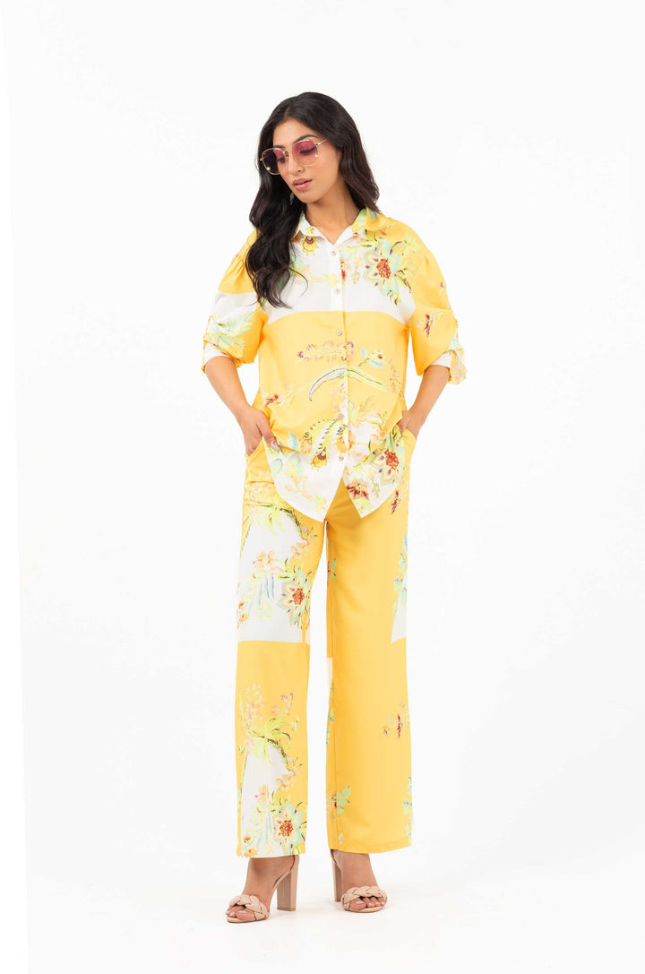 Printed Co-ord Yellow