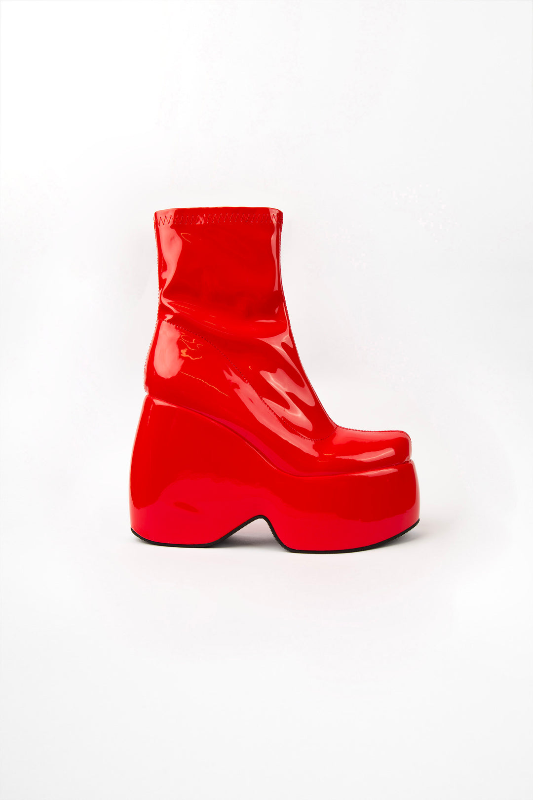 Patent Boots Red